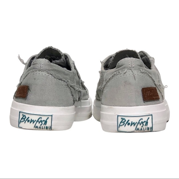 Blowfish Gray Distressed Canvas Sneakers - Picture 4 of 14